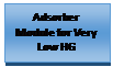 Text Box: Adsorber Module for Very Low HG
