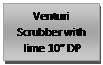 Text Box: Venturi Scrubber with lime 10 DP

