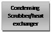 Text Box: Condensing Scrubber/heat exchanger
