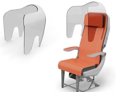  New plane seats could have plastic hoods post-coronavirus