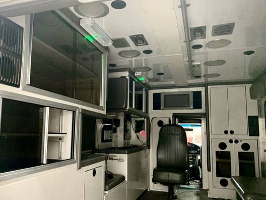 Ultraviolet disinfecting lights made by Grand Haven-based GHSP are in use in emergency vehicles around the country.